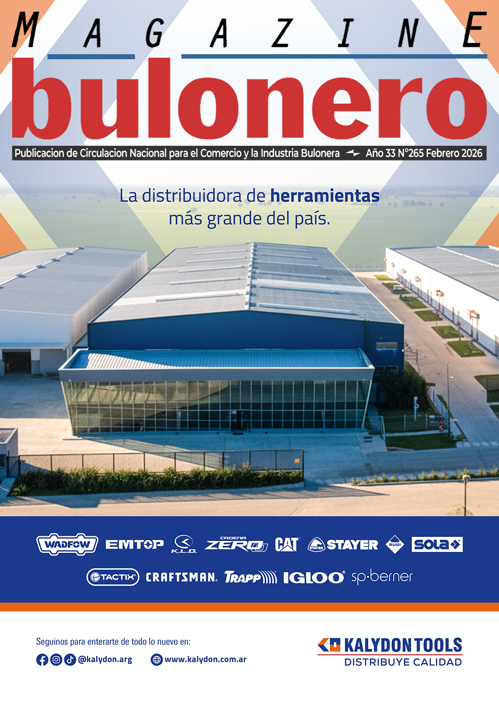 Kalydon Tools Tapa Magazine Bulonero Febrero