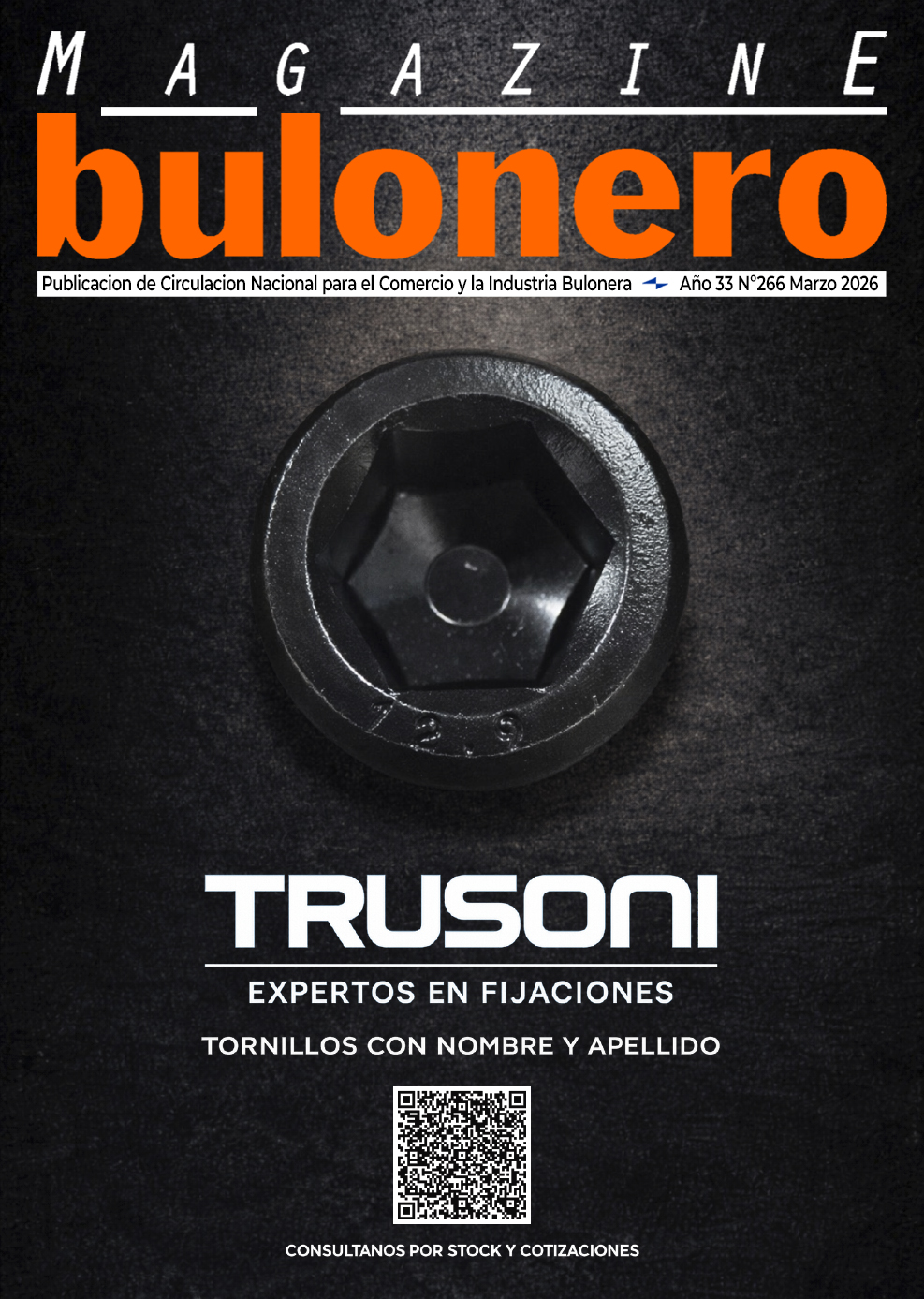 Trusoni Tapa Magazine Bulonero Marzo 2026